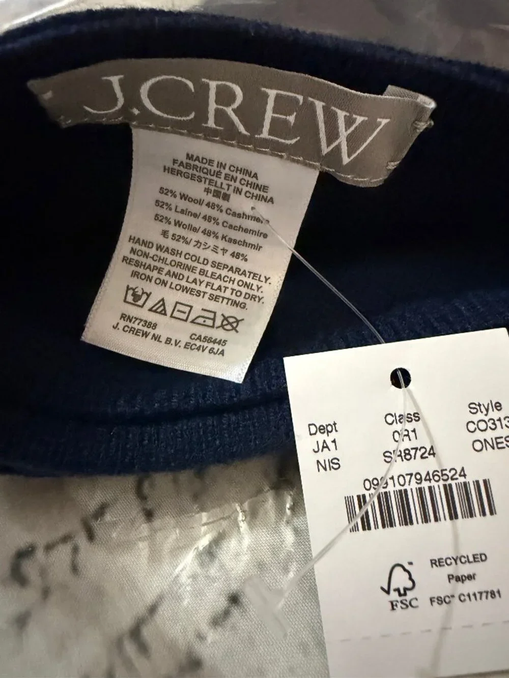 J. Crew Wool-cashmere blend bandana